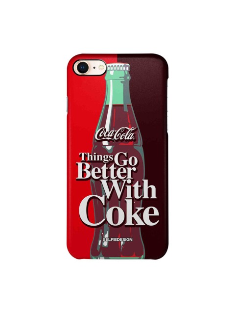 

CelfieDesign Red Go With Coke Printed iPhone 8 Slim Back Case