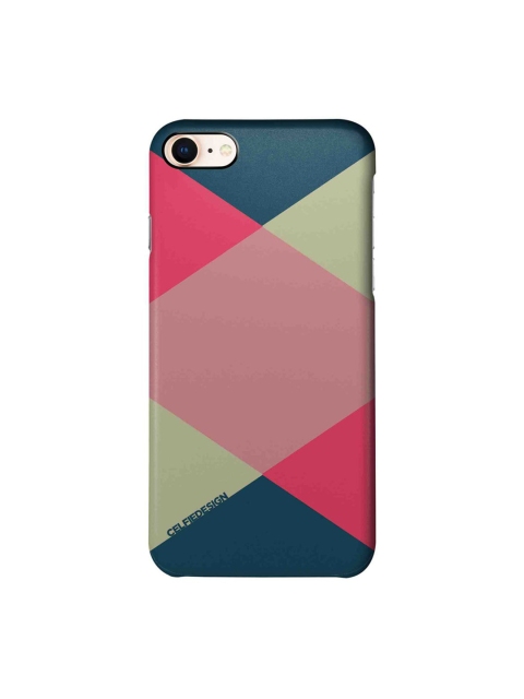 

CelfieDesign Pink & Teal Blue Criss Cross iPhone 8 Slim Back Case