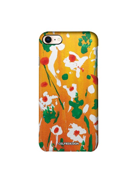 

CelfieDesign Yellow & Orange Blooming Printed iPhone 8 Slim Back Case