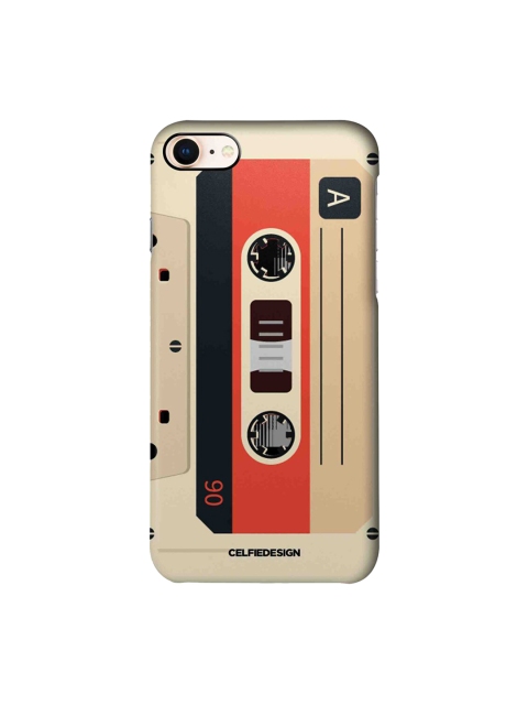 

CelfieDesign Beige & Red Casette iPhone 8 Slim Back Case