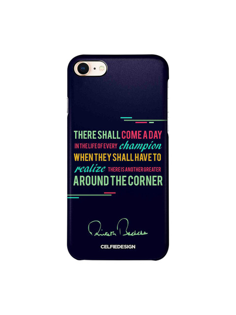 

CelfieDesign Navy Blue Champion AB Quotes iPhone 8 Slim Back Case
