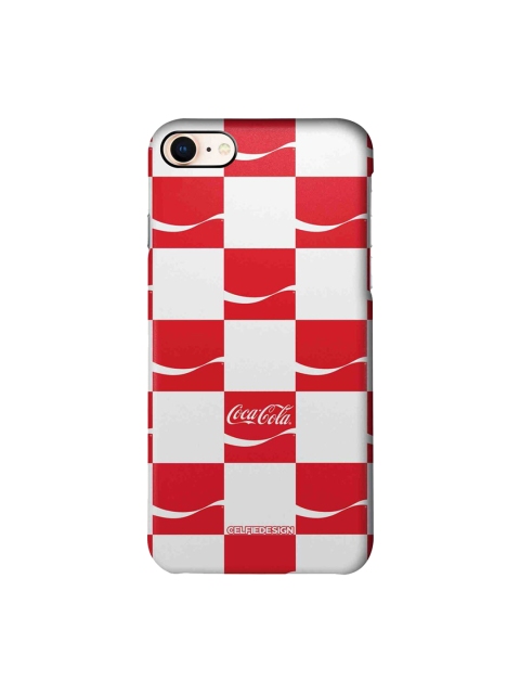 

CelfieDesign White & Red Dynamic Ribbon Printed iPhone 8 Slim Back Case