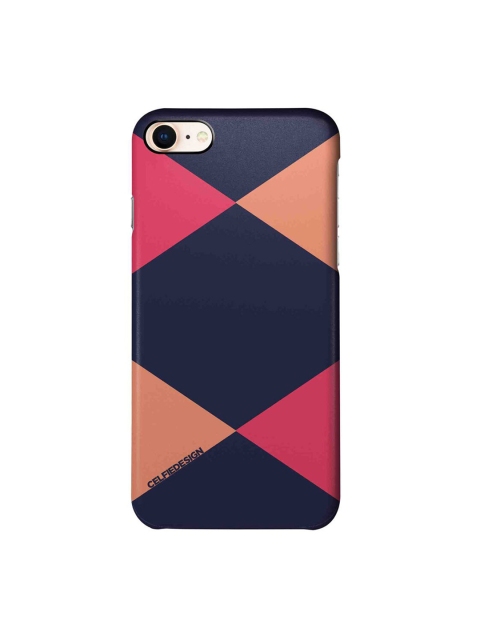 

CelfieDesign Blue & Pink Criss Cross iPhone 8 Back Case