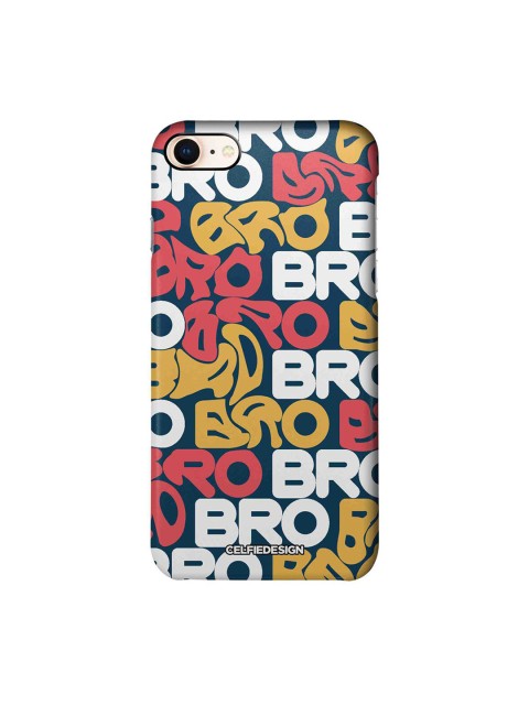 

CelfieDesign Multi-Coloured Bro iPhone 8 Slim Back Case