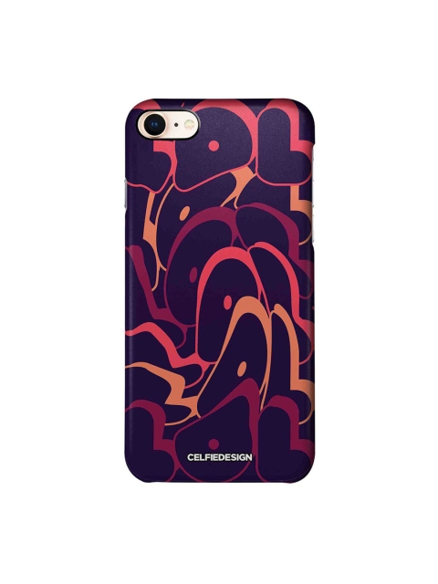 

CelfieDesign Navy Blue & Burgundy LOL Abstract Printed iPhone 8 Slim Back Case