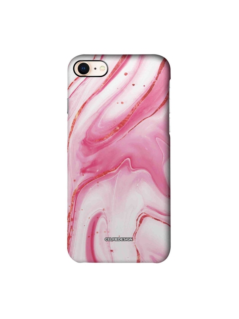 

CelfieDesign White & Pink Marble Mystic Cameo iPhone 8 Slim Back Case