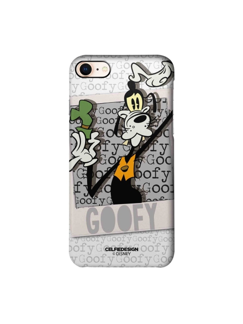 

CelfieDesign Grey & White Hello Mr Goofy Printed iPhone 8 Slim Back Case