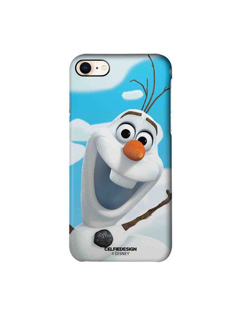 

CelfieDesign White & Blue Oh Olaf Cartoon Characters Printed iPhone 8 Slim Back Case