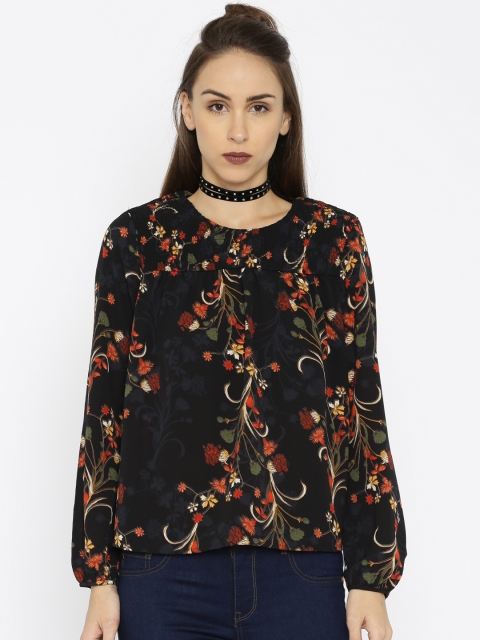 

ONLY Women Black Printed Regular Top