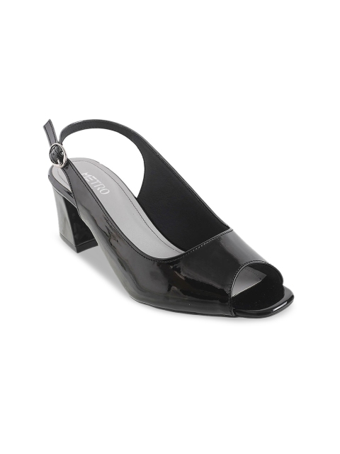 

Metro Women Black Block Peep Toes