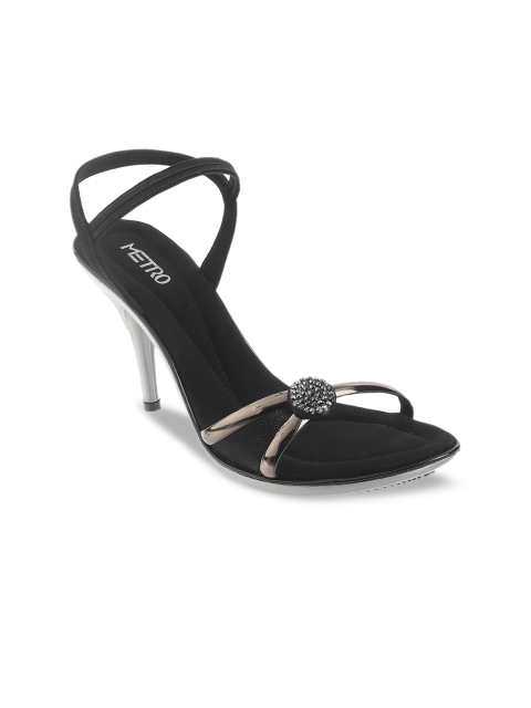 

Metro Black Stiletto Sandals