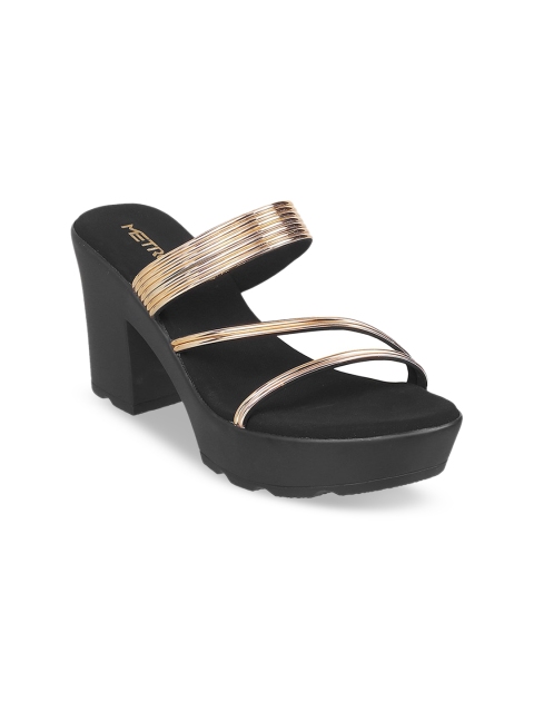 

Metro Women Gold-Toned Platform Heels