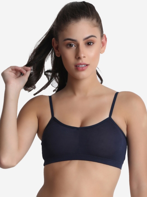 

XOXO Design Women Navy Blue Seamless Beginners Sports Bra