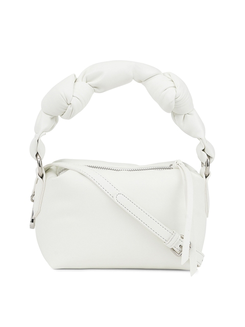 

MIRAGGIO White PU Structured Handheld Bag