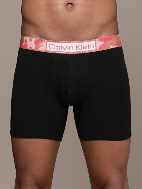 

Calvin Klein Underwear Men Black Solid Boxer-Style Briefs NB31410YC