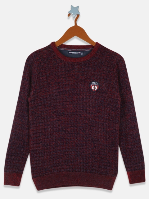 

Monte Carlo Boys Blue & Red Woollen Pullover