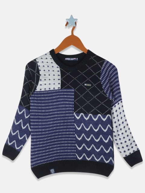 

Monte Carlo Boys Black & Blue Geometric Pullover