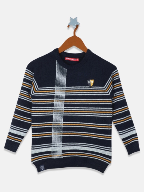 

Monte Carlo Boys Navy Blue & White Striped Pullover