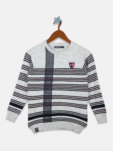 

Monte Carlo Boys Grey & Black Striped Pullover