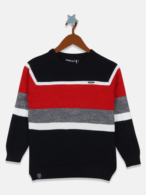 

Monte Carlo Boys Navy Blue & Red Striped Pullover
