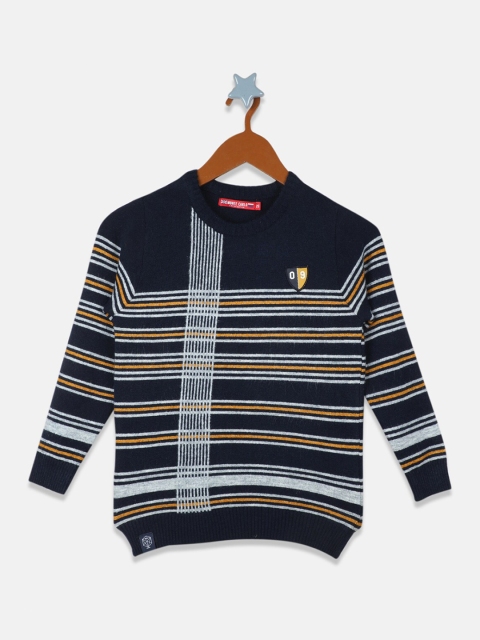 

Monte Carlo Boys Navy Blue & White Striped Pullover
