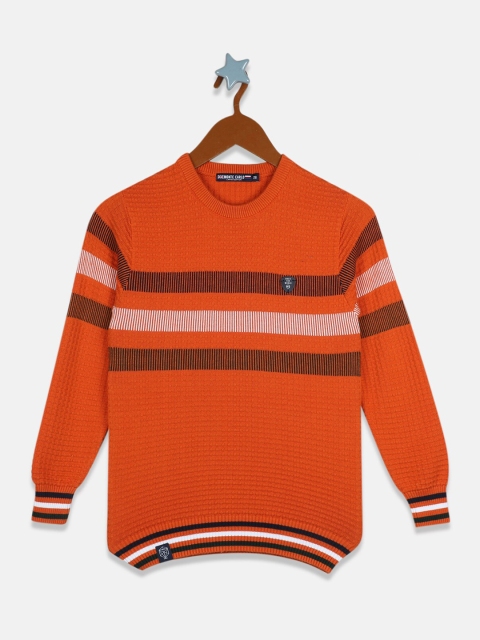 

Monte Carlo Boys Orange & Black Striped Pullover