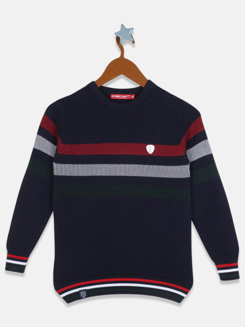 

Monte Carlo Boys Red & Navy Blue Striped Pullover