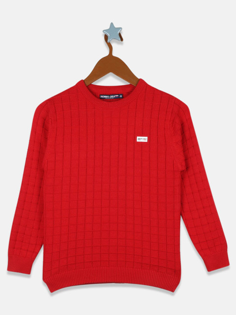 

Monte Carlo Boys Red Checked Cotton Pullover
