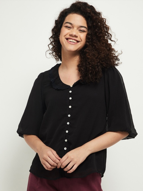 

max Black Shirt Style Top