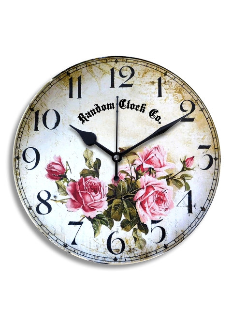 

RANDOM Multicoloured Dial Moon Rose 29.21 cm Analogue Wall Clock, Multi