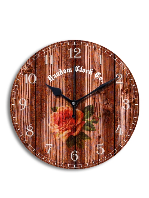 

RANDOM Brown Dial Red Rose 29.21 cm Analogue Wall Clock