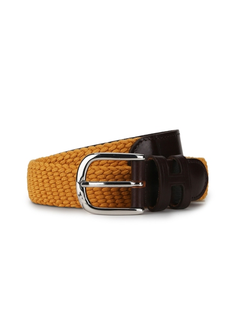 

HACKETT LONDON Men Beige Braided Leather Belt