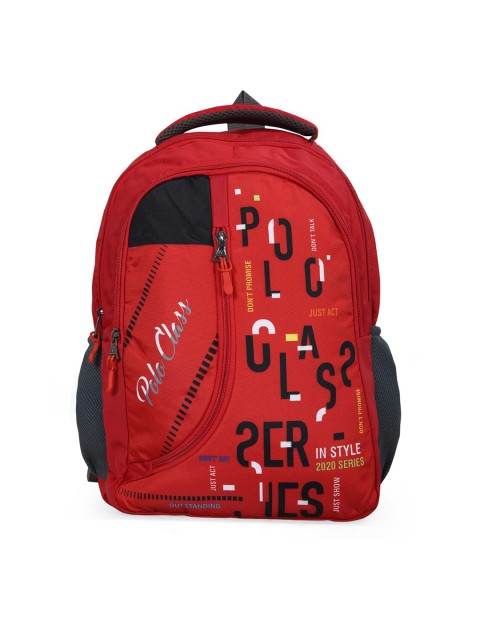 

Polo Class Unisex Red & Black Digital Printed Backpack