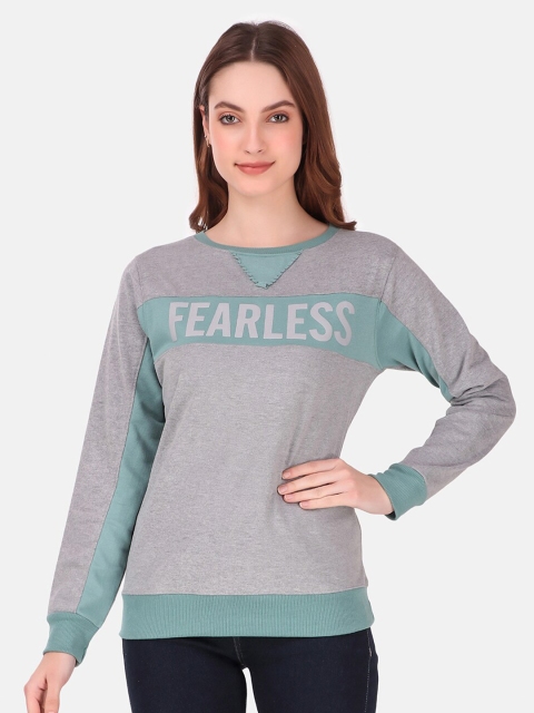 

GOJI Women Green Printed Sweatshirt