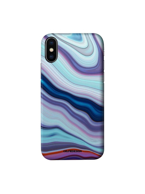 

CelfieDesign Blue & Purple Printed iPhone X Slim Back Case