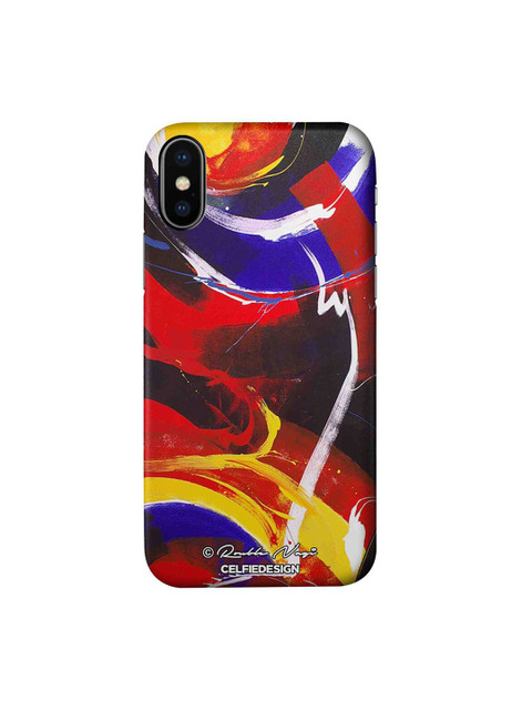 

CelfieDesign Red & Blue New World Plastic iPhone X Back Case