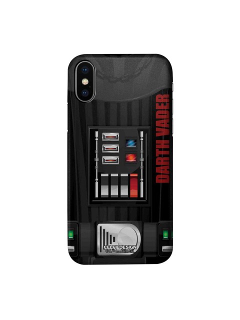 

CelfieDesign Black & Red Printed iPhone X Slim Back Case