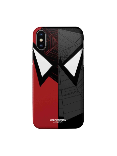

CelfieDesign Black & Red Face Focus Spiderman iPhone X Slim Back Case