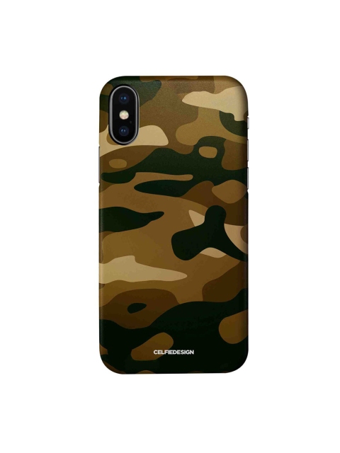 

CelfieDesign Brown Printed Camouflage Field Drab iPhone X Slim Back Case