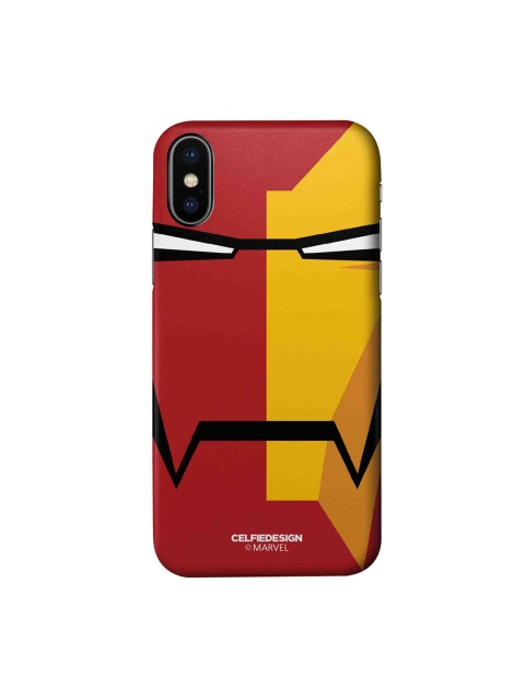 

CelfieDesign Red & Yellow Face Focus Ironman iPhone X Slim Back Case
