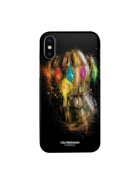 

CelfieDesign Black & Gold Gauntlet Brushstrokes iPhone X Slim Back Case