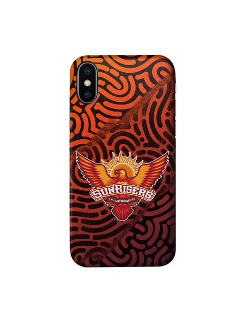 

CelfieDesign Black & Orange Printed SRH Keep Rising iPhone X Slim Back Case