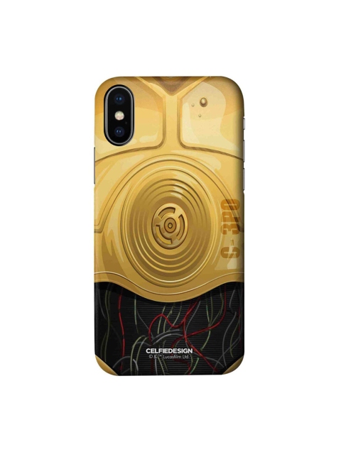 

CelfieDesign Gold-Toned & Black iPhone X Slim Back Case