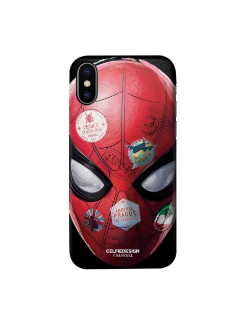 

CelfieDesign Black & Red Spidey Travel Stamps iPhone X Slim Back Case