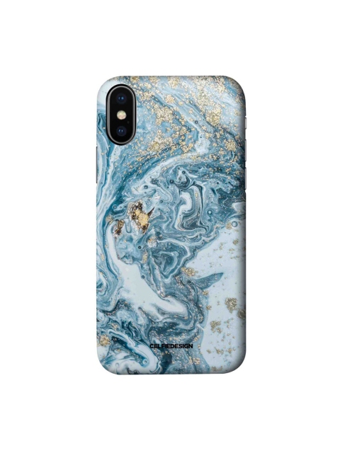 

CelfieDesign Blue & White Marble Blue Macubus iPhone X Slim Back Case