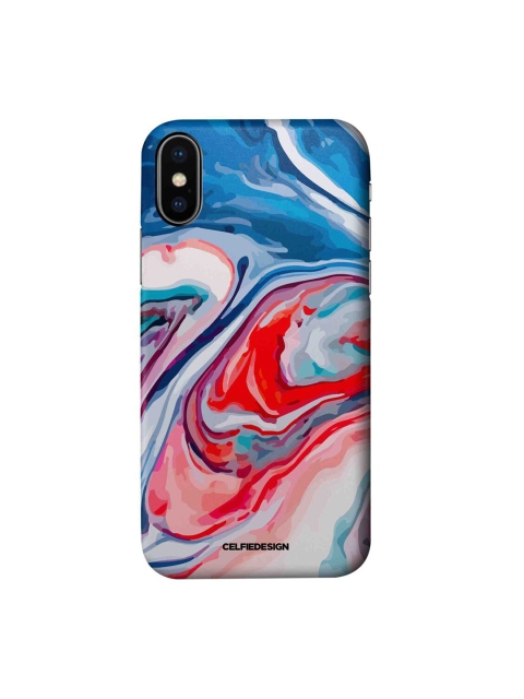 

CelfieDesign Blue & Red Liquid Funk iPhone X Slim Back Case