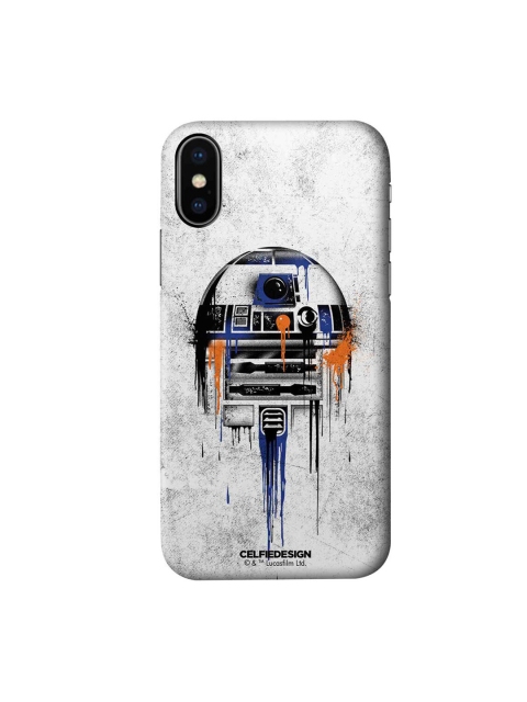 

CelfieDesign White & Black Printed iPhone X Slim Back Case
