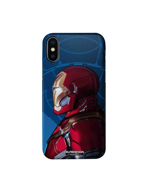 

CelfieDesign Blue & Red Iron Man side Armor iPhone X Back Case