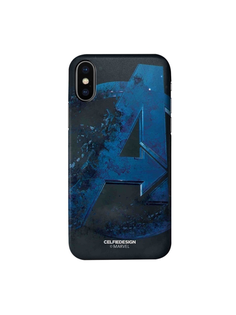 

CelfieDesign Teal Blue & Black Endgame Logo iPhone X Slim Back Case