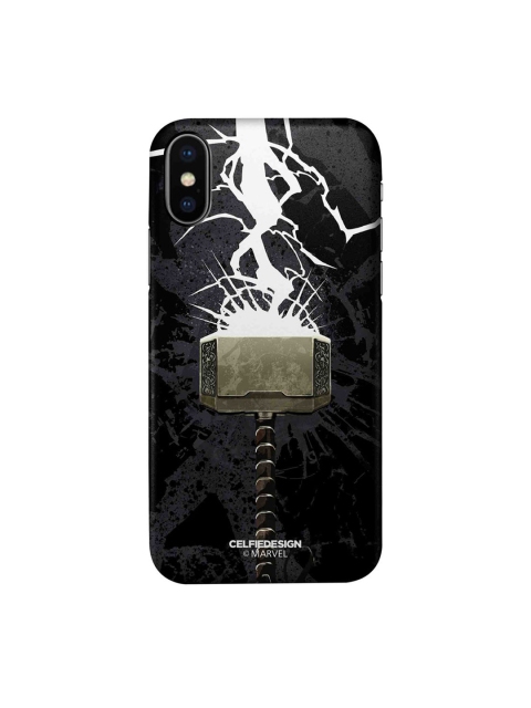 

CelfieDesign Black & White The Thunderous Hammer iPhone X Slim Back Case